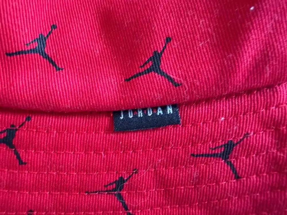 Jordan Red Black Jumpman All-Over Print Bucket Hat Toddler/Youth
